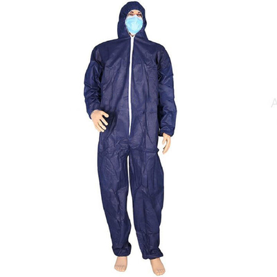Combinaison jetable non tissée médicale protectrice avec Hood Elastic Cuffs