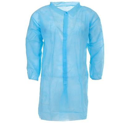 Robe jetable imperméable du laboratoire 2XL avec la fermeture de Velcro