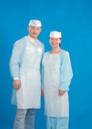 Robes jetables de 50 morceaux pour les robes protectrices des patients S-XXXL jetables