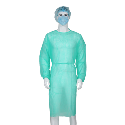 Respirable non pelucheux non tissé de robes jetables d'isolement pour l'hôpital