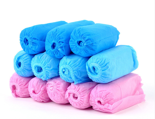 La chaussure bleue non tissée couvre l'anti dérapage jetable doucement écologique