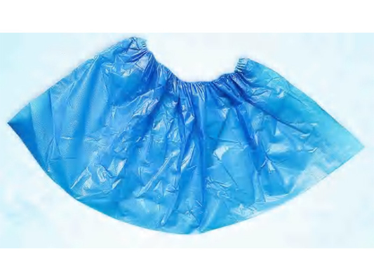 Couverture jetable de chaussure de HDPE avec la taille bleue blanche de la couleur verte 41cm 45cm
