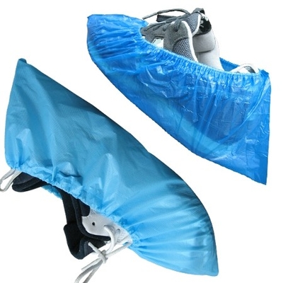 Couverture jetable bleue de chaussure de CPE imperméable pour le laboratoire médical d'hôpital