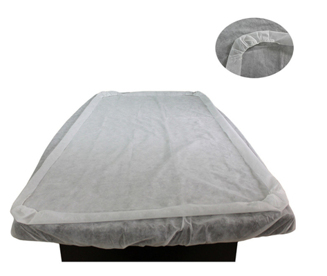 Feuilles jetables matérielles de protection de lit de pp SMS avec la taille de 150CM X de 220CM