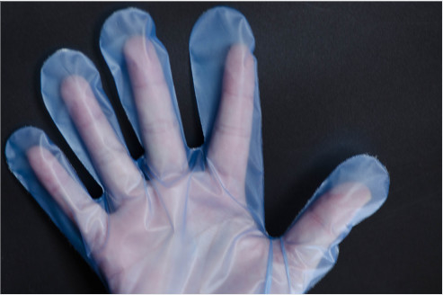 Gants en plastique jetables matériels de CPE de PE biodégradables pour le ménage