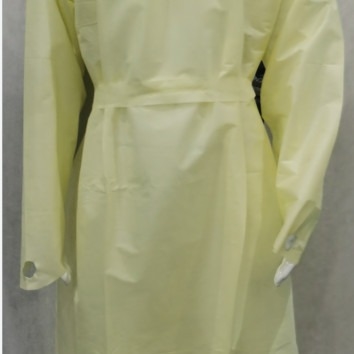 PP+PE a enduit le résistant à l'eau jetable de robes chirurgicales de la boucle de pouce