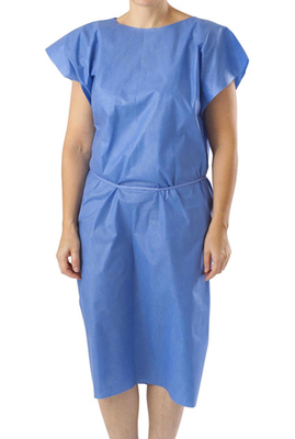 Les robes jetables sans manche d'isolement imperméabilisent pour le patient hospitalisé