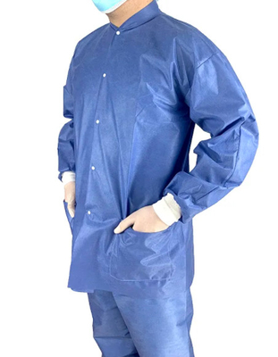 Abrasion jetable adaptée aux besoins du client de robe de laboratoire résistante pour le laboratoire d'hôpital