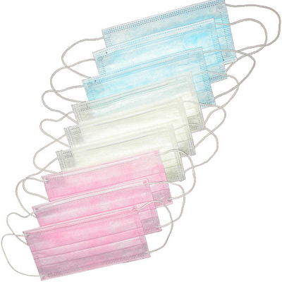 Masque protecteur protecteur jetable adulte médical 3 plis respirables avec des boucles d'oreille