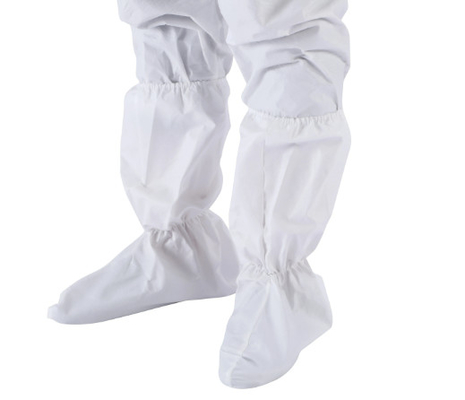 Les bottes jetables molles médicales couvrent la couleur blanche matérielle de pp Spunbond