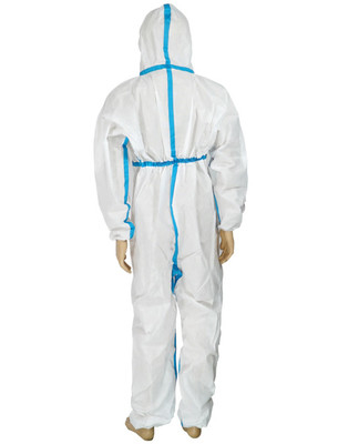Type protecteur jetable blanc 4 de résistant à l'eau de combinaison d'OEM 5 6
