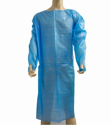 antipoussière imperméable de robe jetable de CPE de 102x194cm avec la boucle de pouce